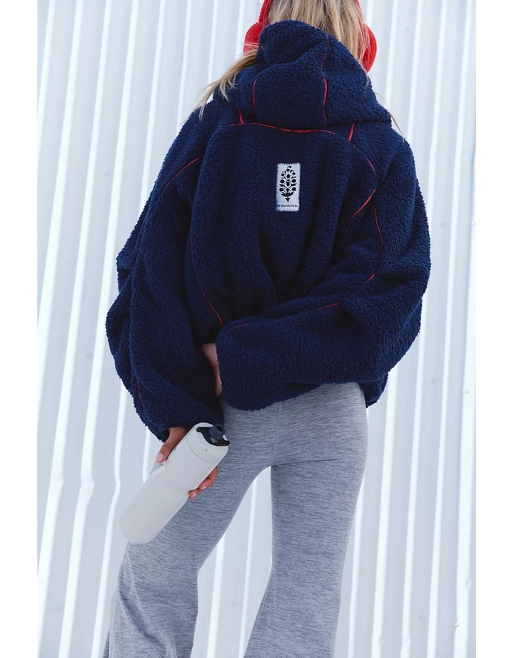 FREE PEOPLE MOVEMENT Free Flow Fleece in Midnight Navy