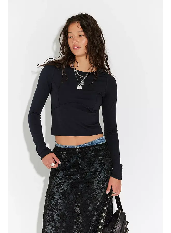 Protagonist Long Sleeve Top- Black