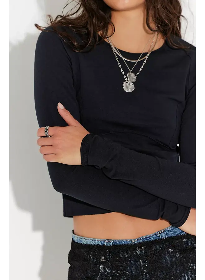 Protagonist Long Sleeve Top- Black