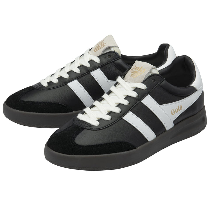 Gola Cyclone Leather Sneakers Black | White
