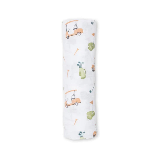Golf Muslin Swaddling Blanket