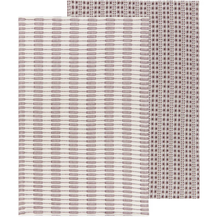 Danica Abode Dish Towel Set of 2 - Plum