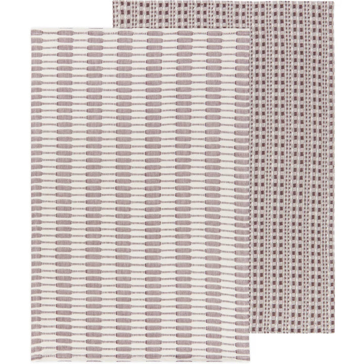 Danica Abode Dish Towel Set of 2 - Plum