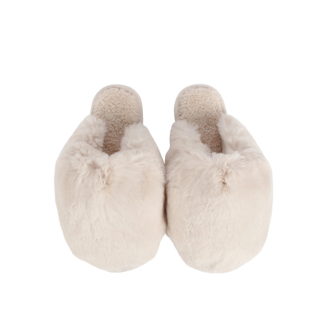 Park City Faux Fur Slippers - Soft Pink