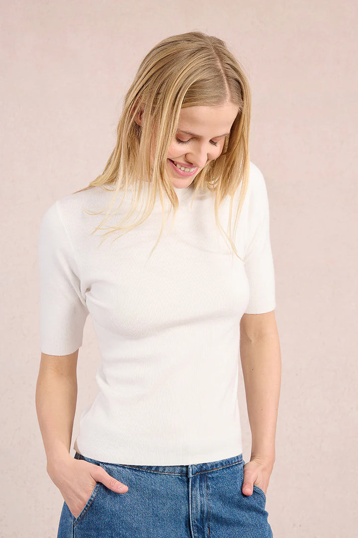 Ladies Knit Sweater - Off White