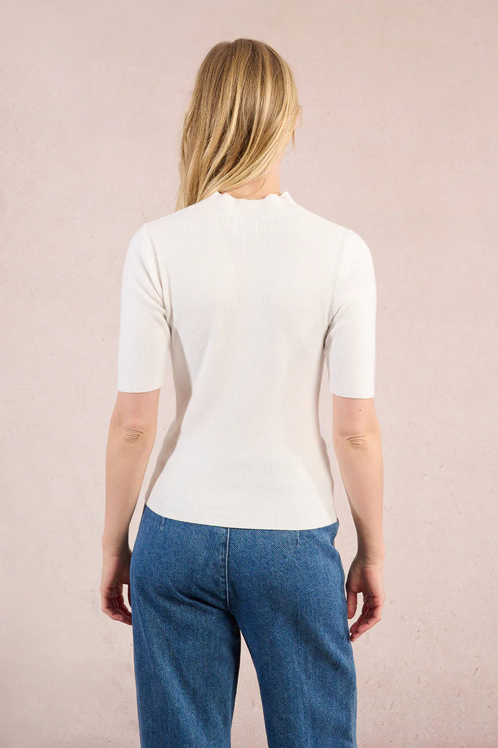 Ladies Knit Sweater - Off White