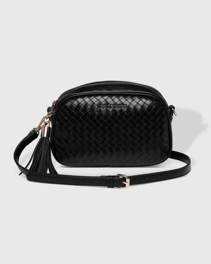 Jacinta Woven Crossbody - Black