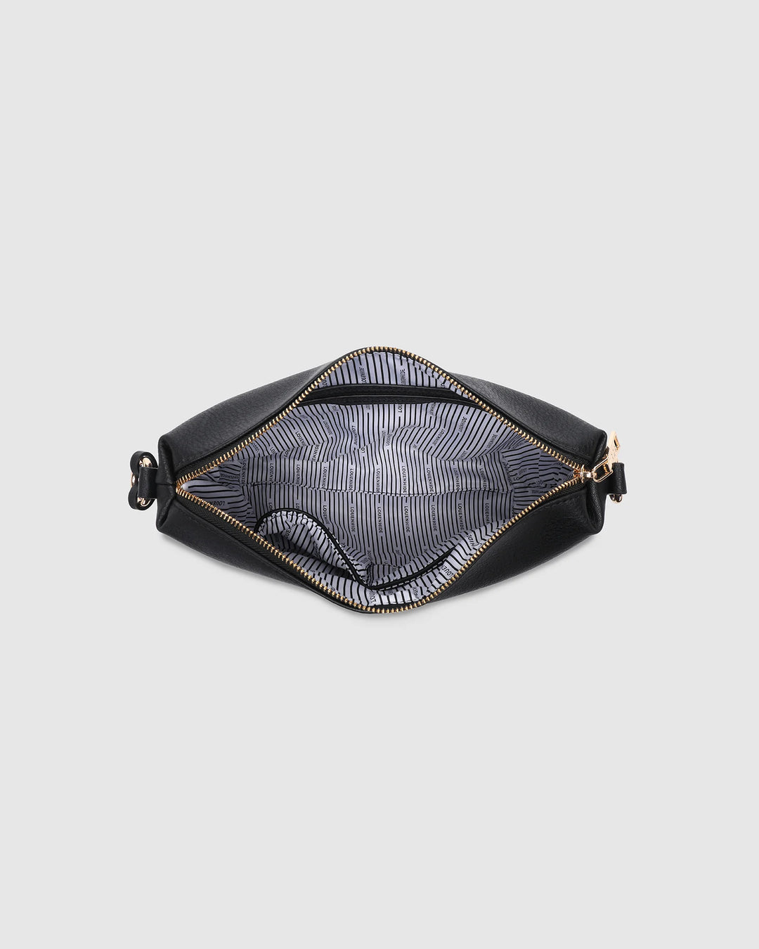 Daisy Stripe Crossbody Bag - Black