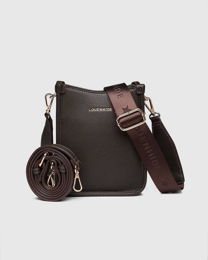 Parker Logo Crossbody Bag - Chocolate