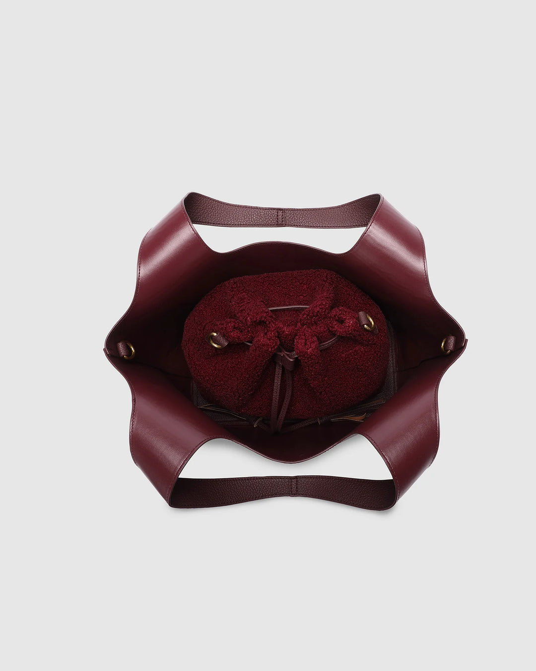 Paisley Handbag - Burgundy