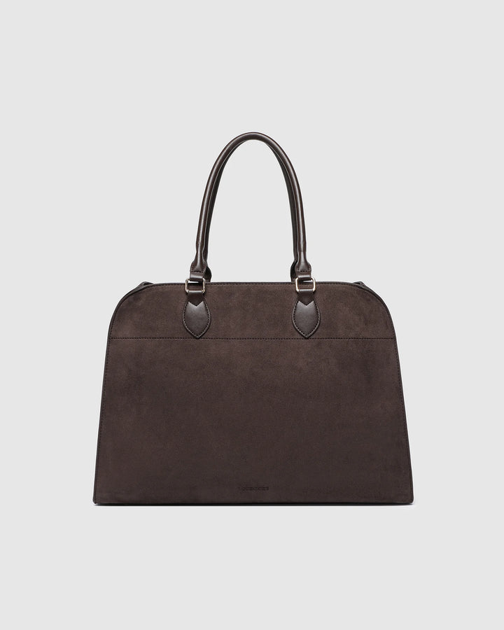 Blaire Tote Bag - Suede Chocolate