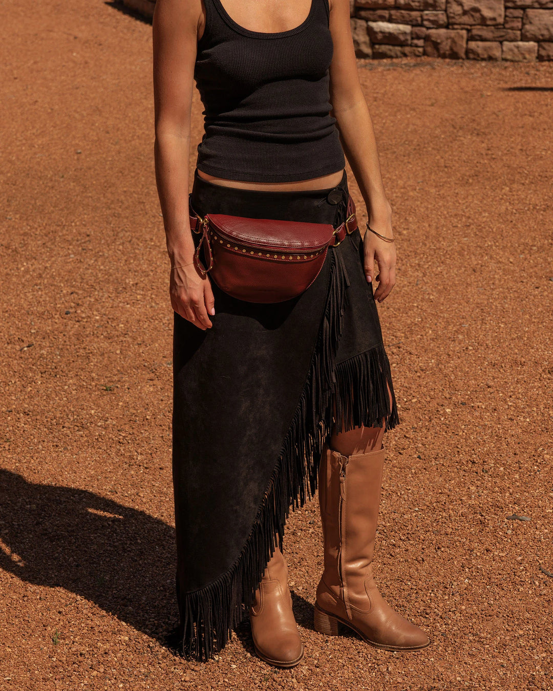 Cassidy Belt Bag - Burgundy