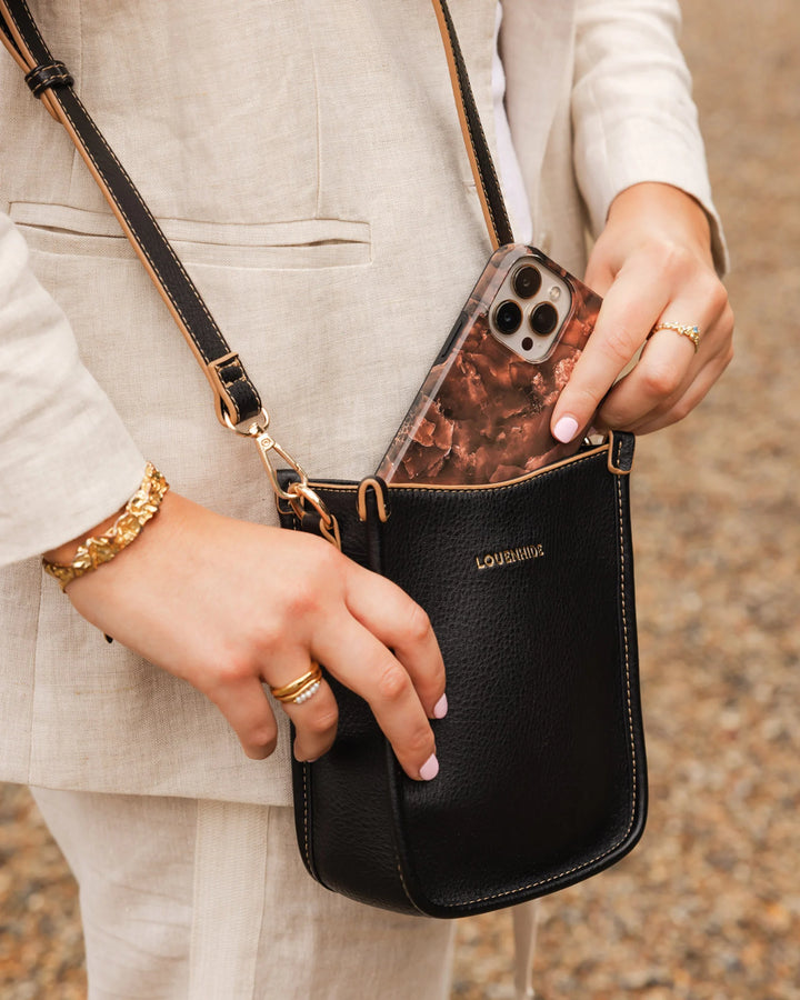 Parker Logo Crossbody Bag - Black
