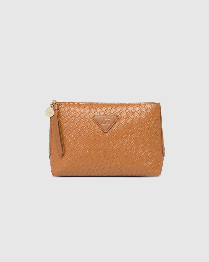 Carlo Makeup Bag - Camel