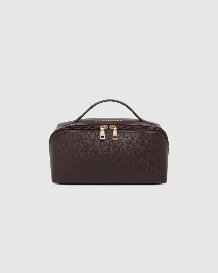 Ellis Makeup Bag - Chocolate