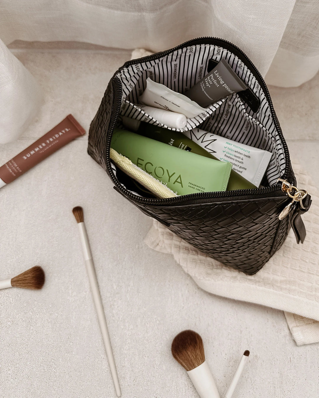 Carlo Makeup Bag - Black