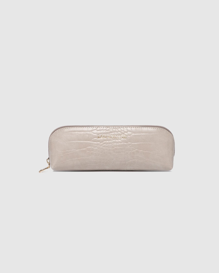 Jayne Makeup Bag - Putty Croc