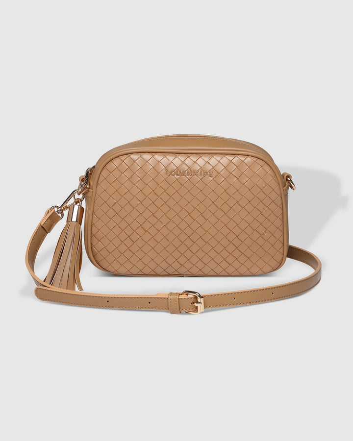 Jacinta Woven Crossbody - Camel
