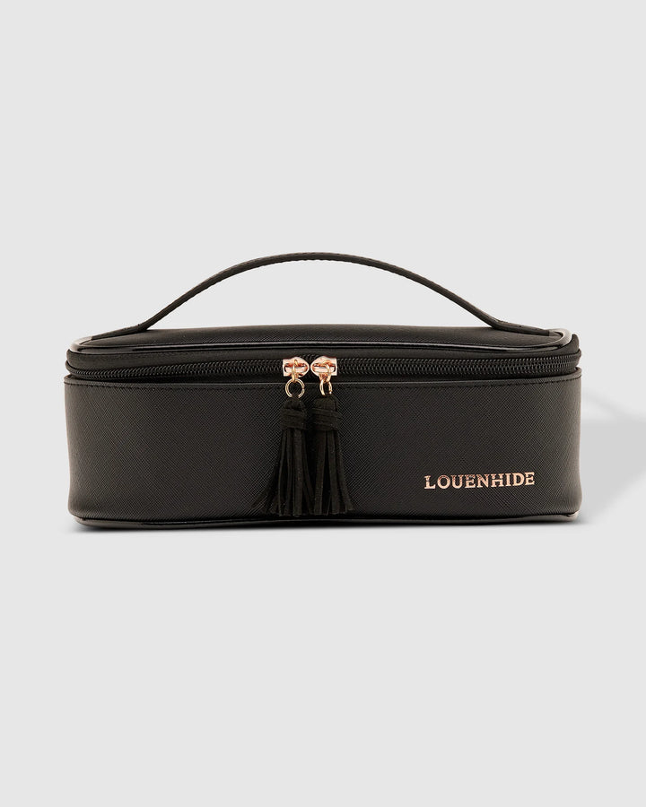 Fifi Cosmetic Case With Brushes - Black