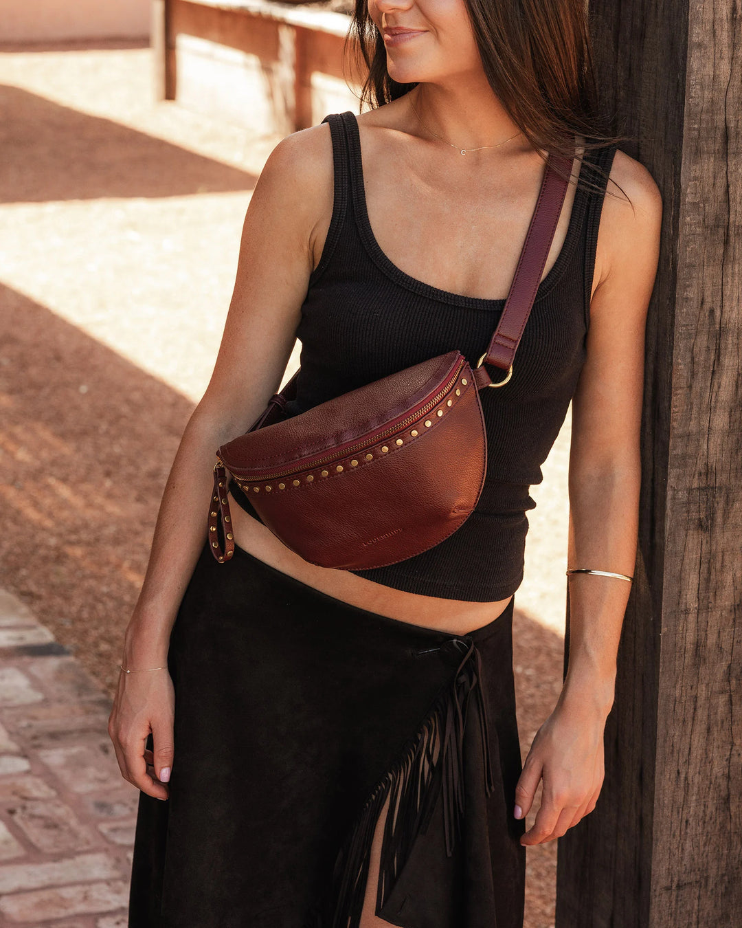 Cassidy Belt Bag - Burgundy