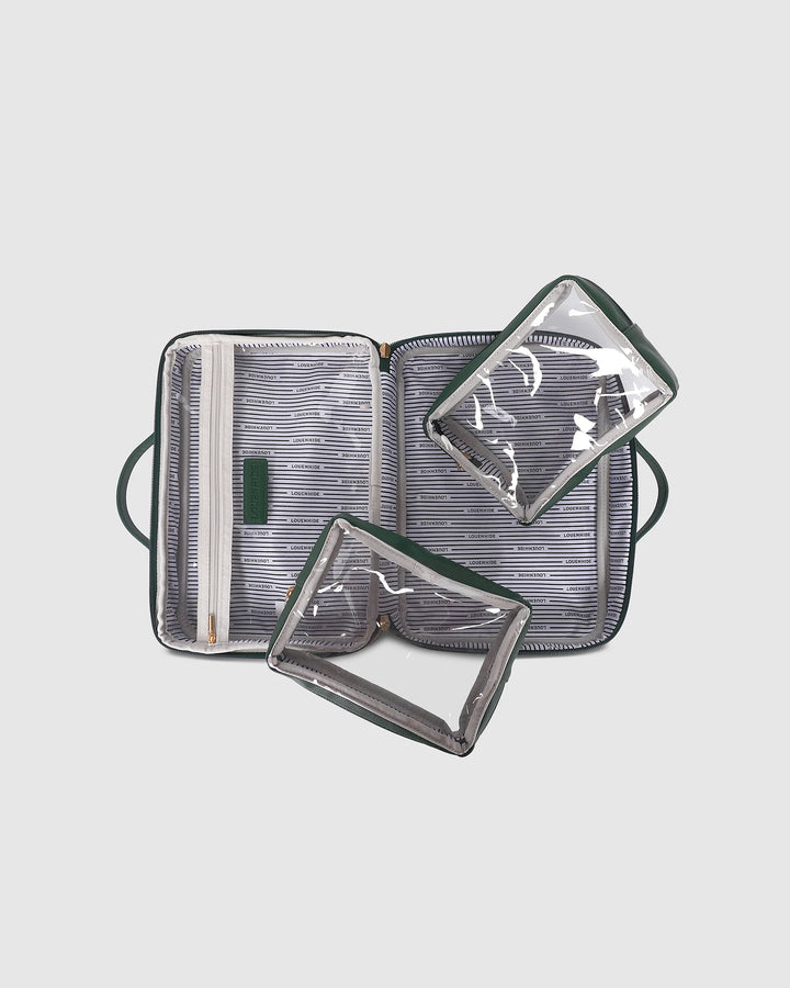 Georgie Toiletry Case - Forest Green