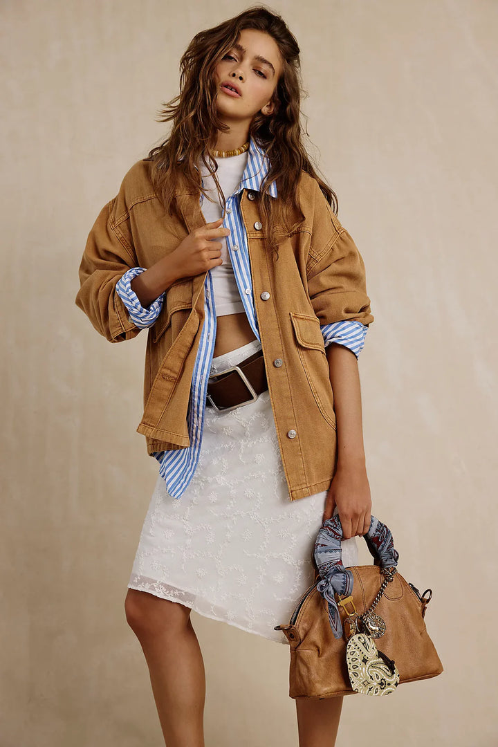 Lemon Denim Jacket- Meerkat