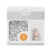 Leopard Baby Swaddle + Hat Set
