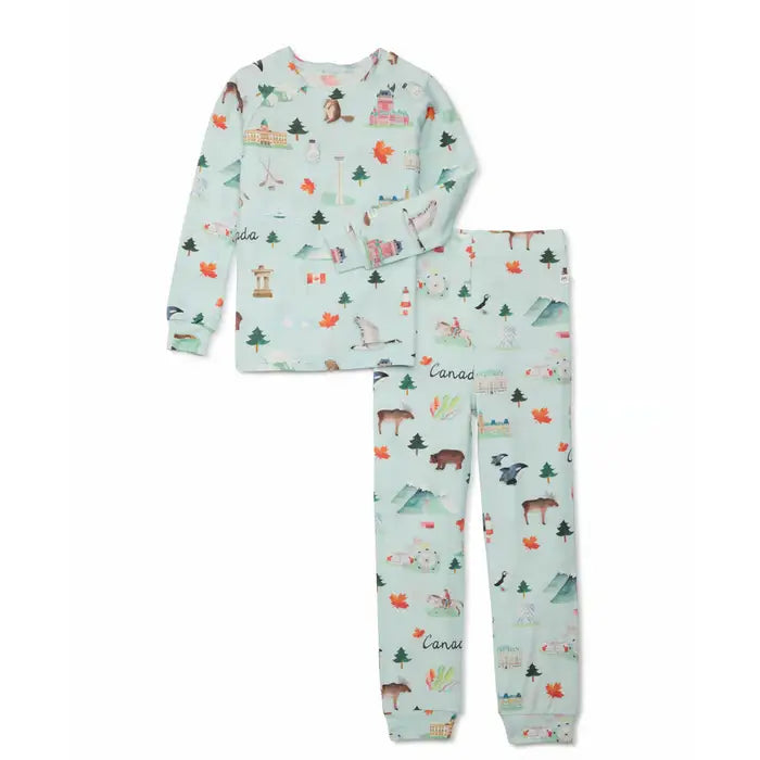 Canada Long Sleeve Pajama Set