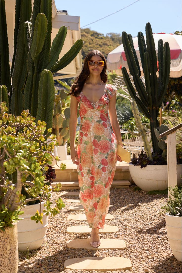 Aida Frill Maxi Dress