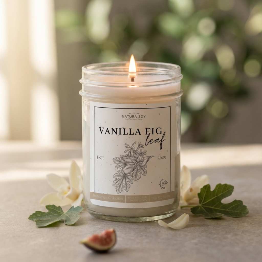 Vanilla Fig Leaf Candle