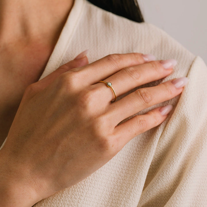 Opal Gold Ring