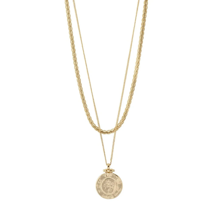 Nomad 2-In-1 Gold Plated Coin Necklace