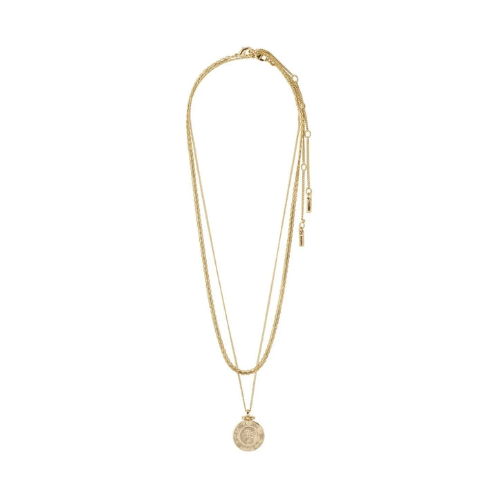Nomad 2-In-1 Gold Plated Coin Necklace