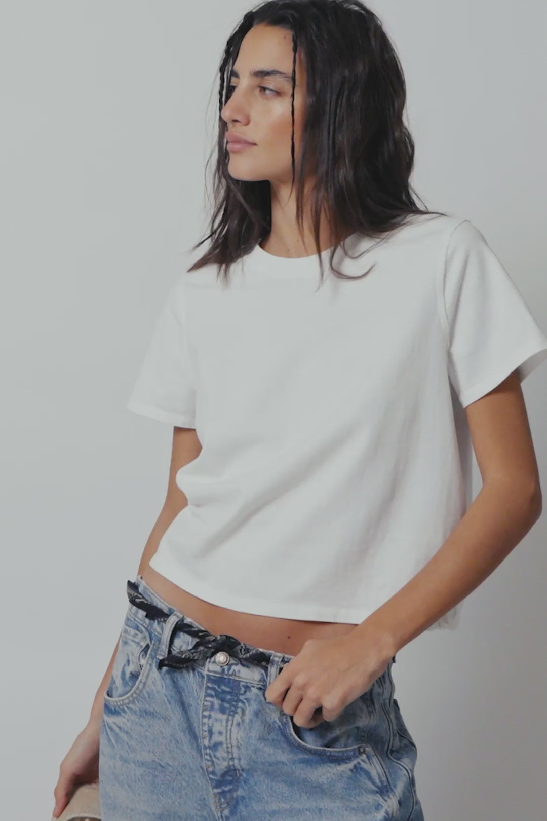 Free People Everyday Tee - Clean Ivory