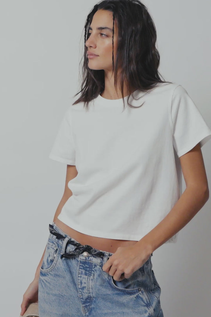 Free People Everyday Tee - Clean Ivory