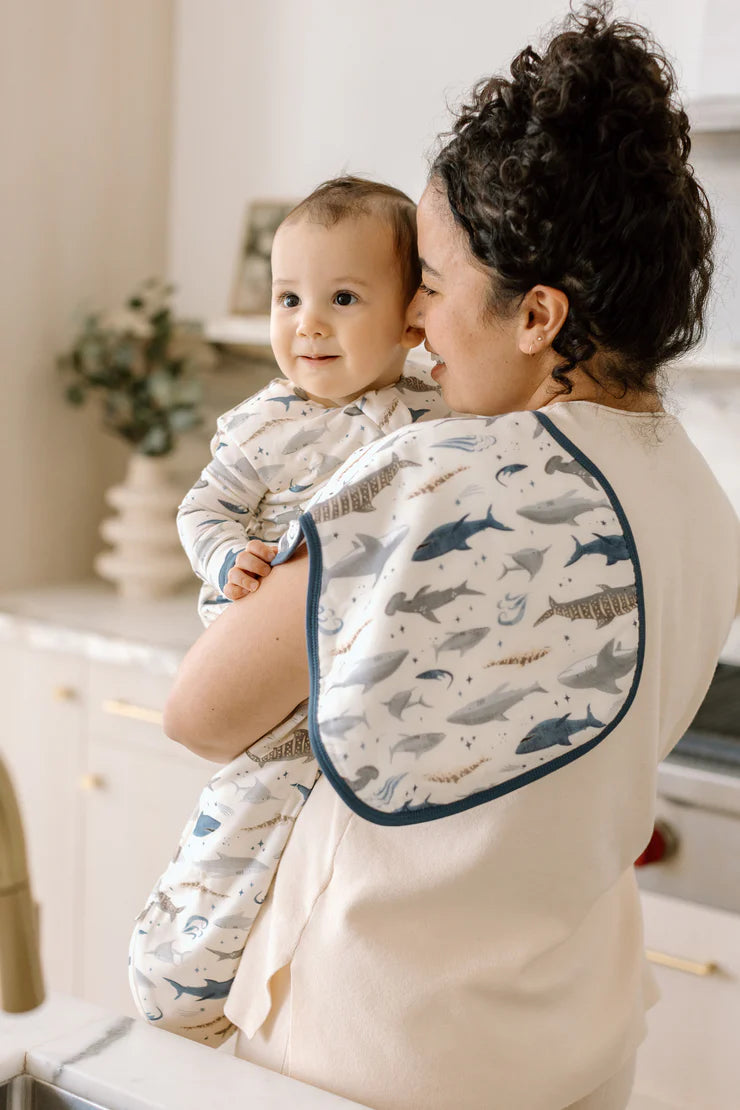 Burp Cloth- 2 pack- Sharks