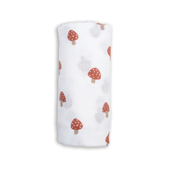 Mushroom Muslin Swaddle