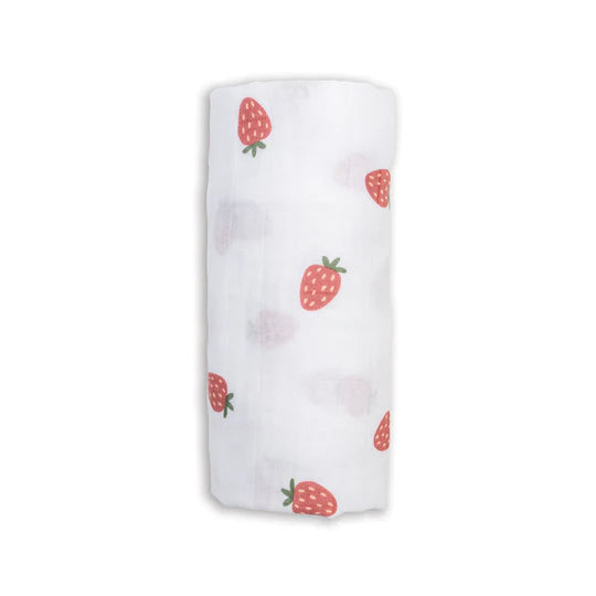 Strawberries Muslin Swaddle