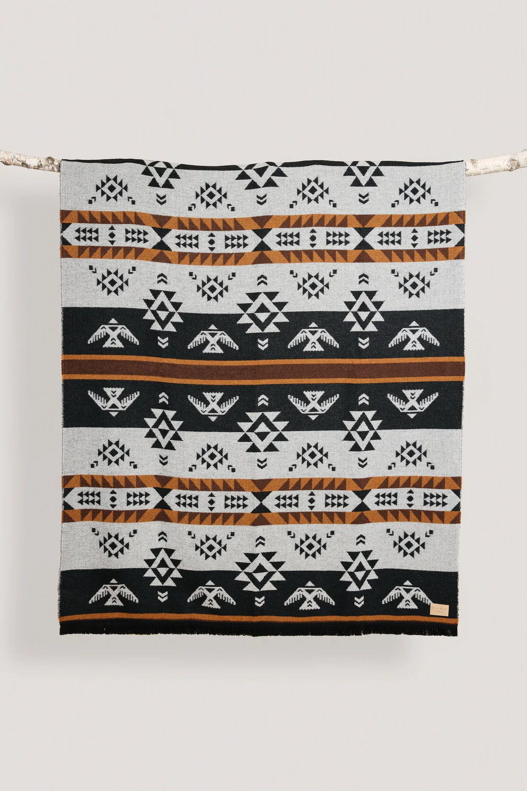 Mini Tipi Thunderbird Indigenous Reversible Blanket