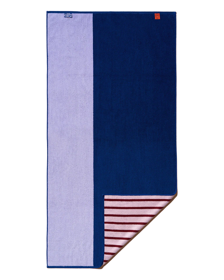 Typical Stretch Bath Towel - Two-Tone Lilac, Studio Navy