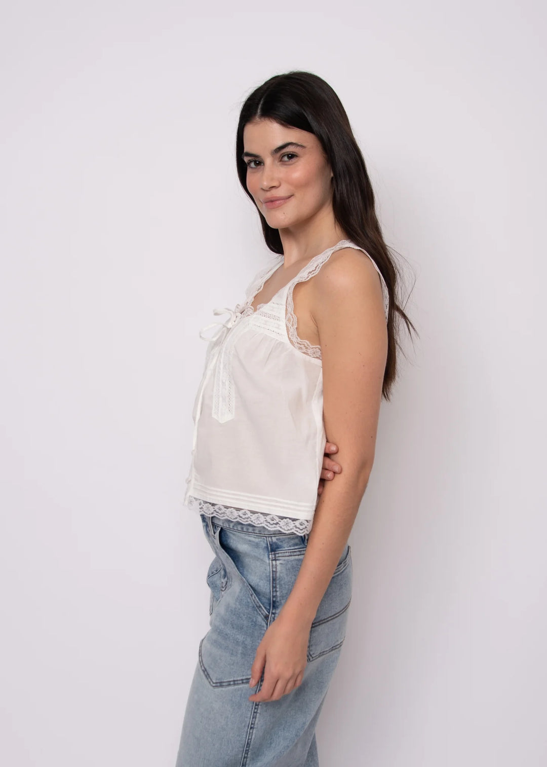 Alia Lace Detail Top