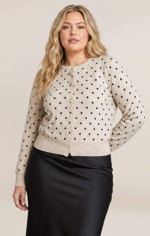 Polka Dot Cardigan +