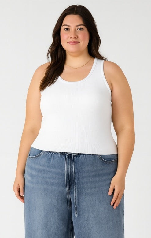 Soft Washed Denim Drawstring Pants +