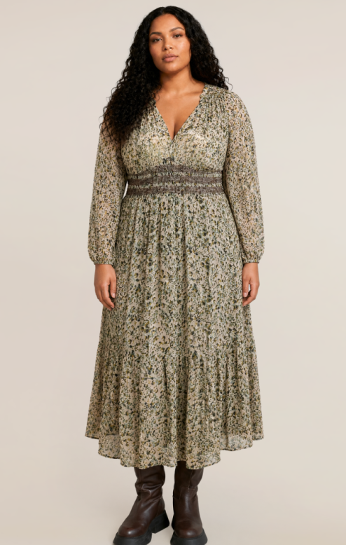 Smocked Waist Dress +
