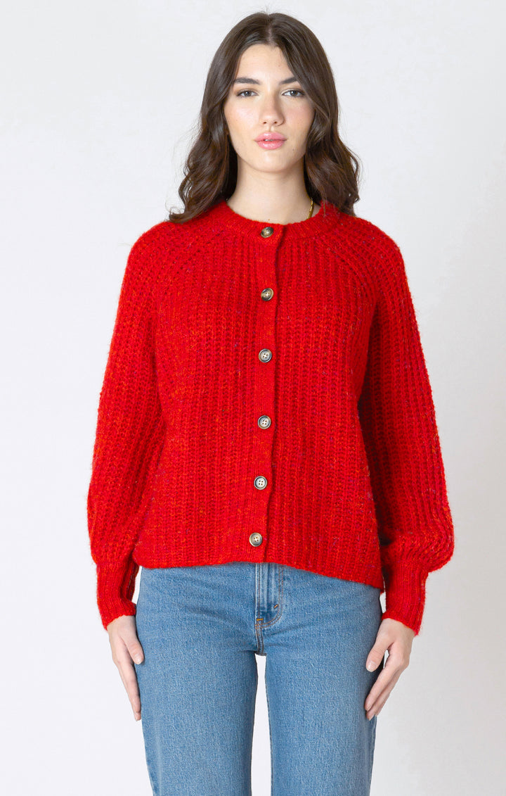 Candy Red Knit Cardi +