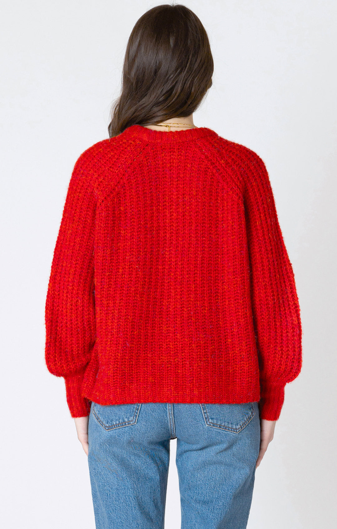 Candy Red Knit Cardi +