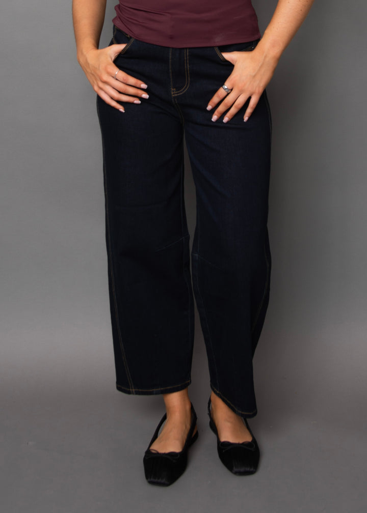 Barn Stretch Denim Barrel Jeans
