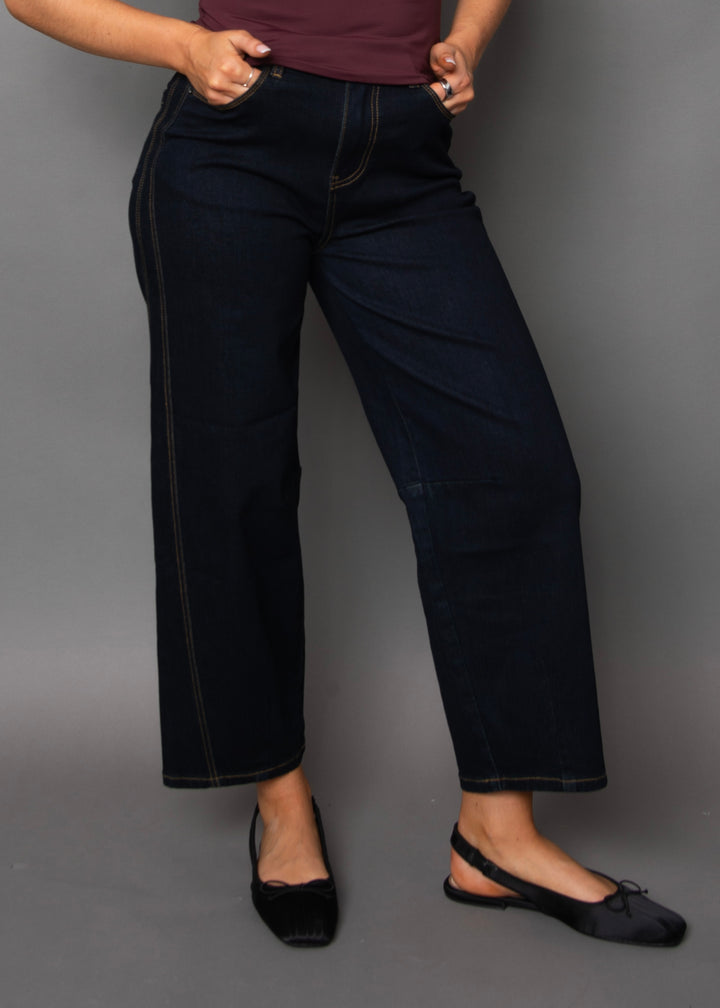 Barn Stretch Denim Barrel Jeans