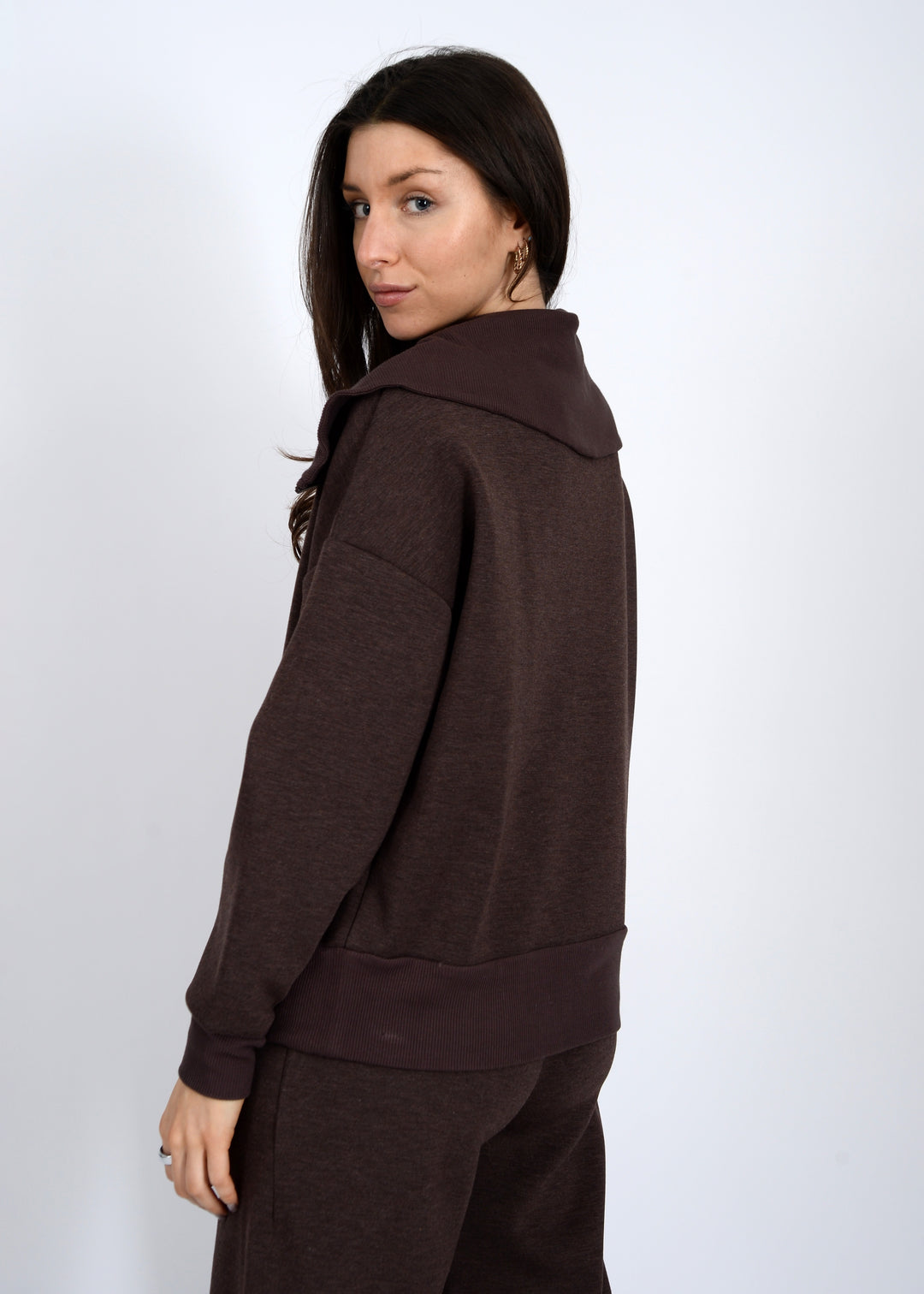 Haven Half Zip Pullover - Umber