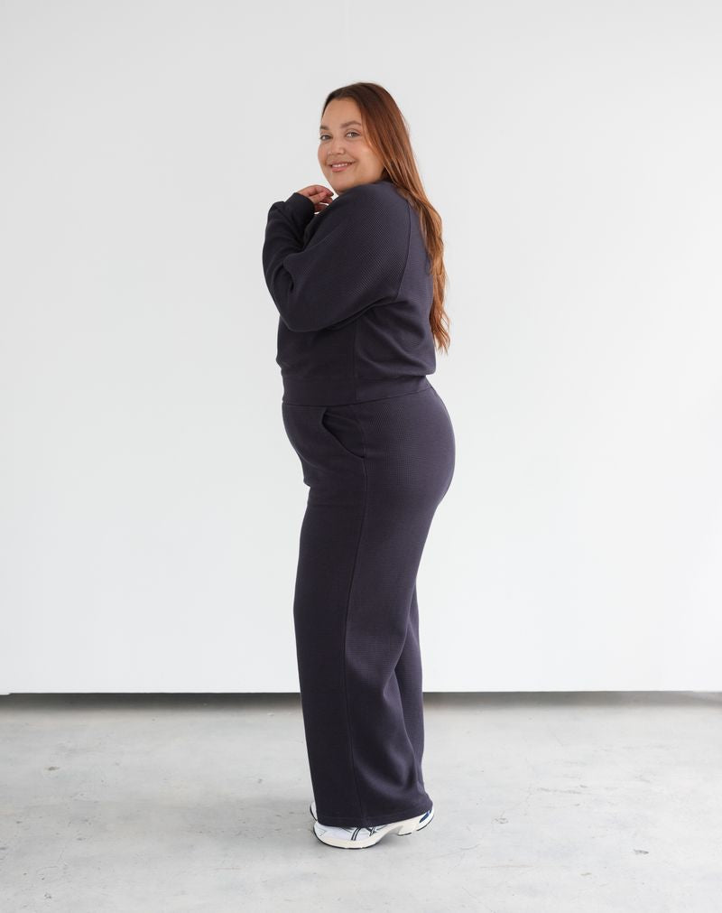 Brunette The Label Waffle Pants - Navy
